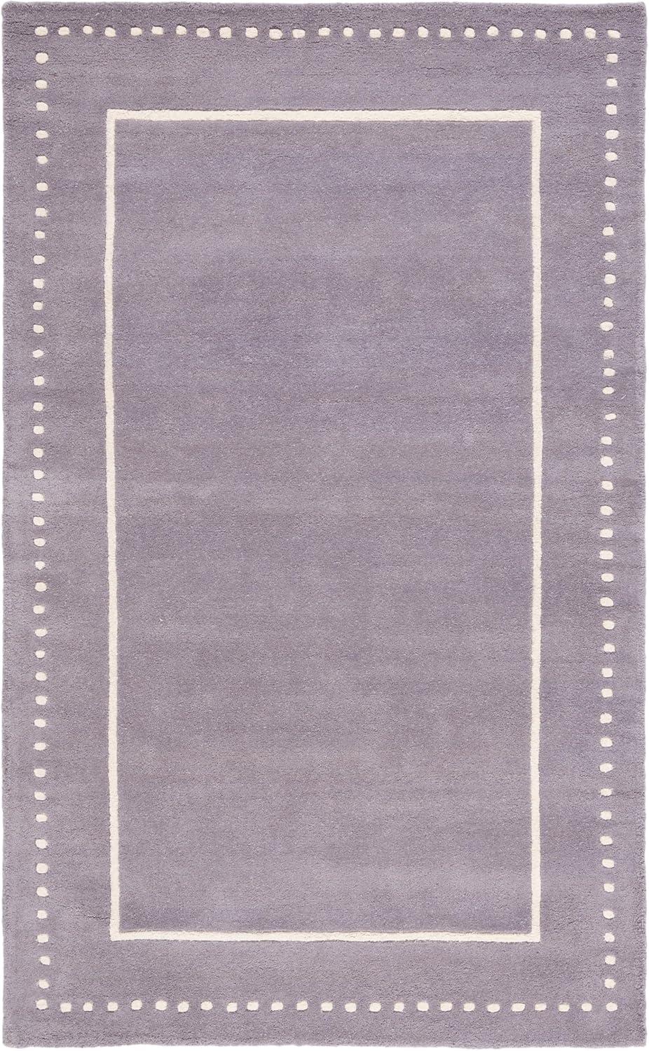 Bella BEL151 Hand Tufted Area Rug - Silver/Ivory - 6'x9' - Safavieh.
