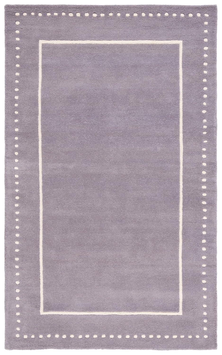 Bella BEL151 Hand Tufted Area Rug - Silver/Ivory - 6'x9' - Safavieh.