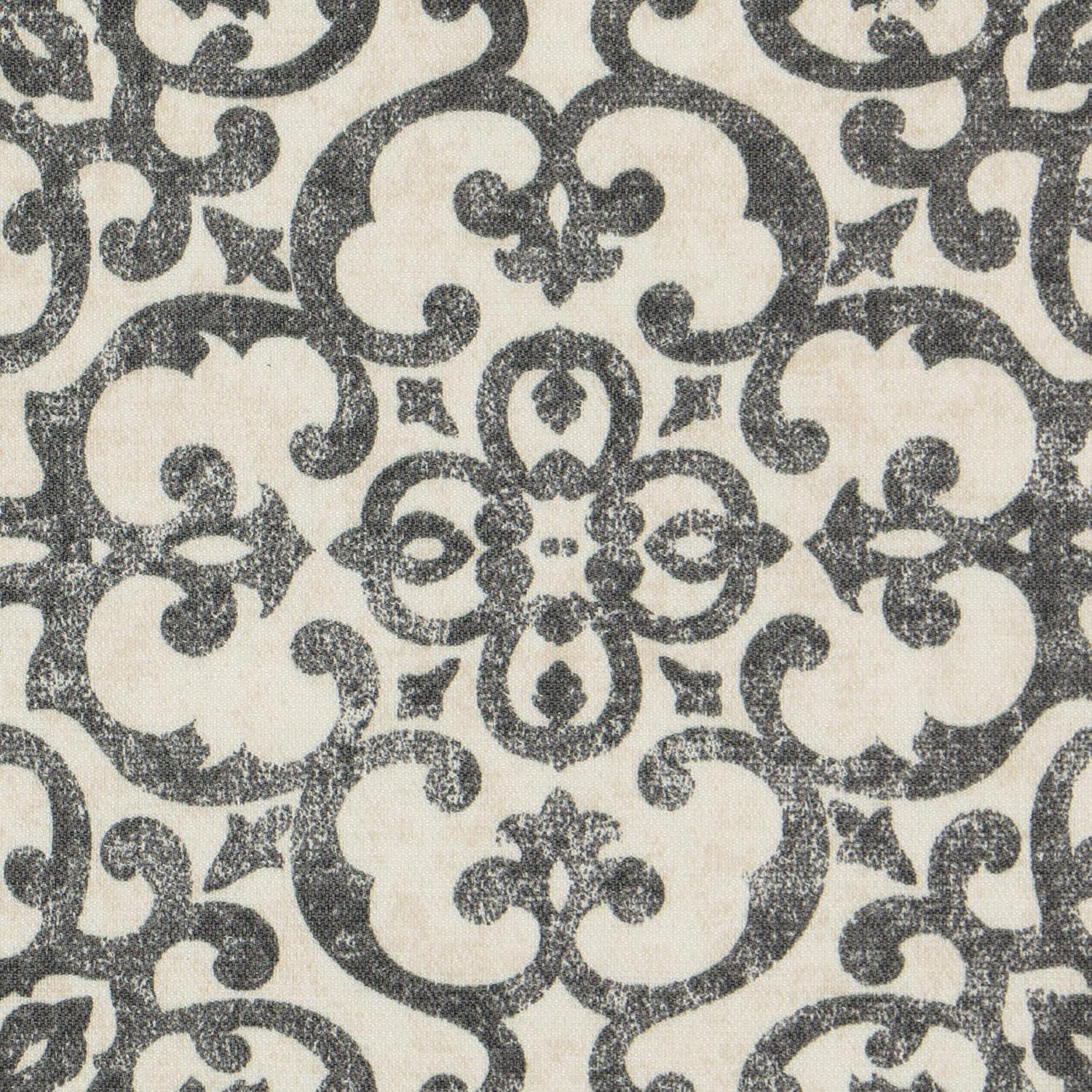 Pairs to Go Brockwell Distressed Medallion Rod Pocket Curtains, 28” x 63” (2 Panels)