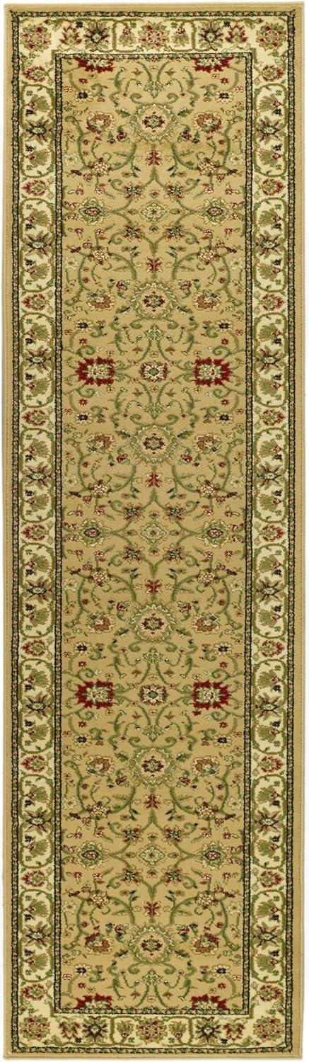 SAFAVIEH Lyndhurst Victoria Traditional Floral Runner Rug, Beige/Ivory, 2'3" x 14'