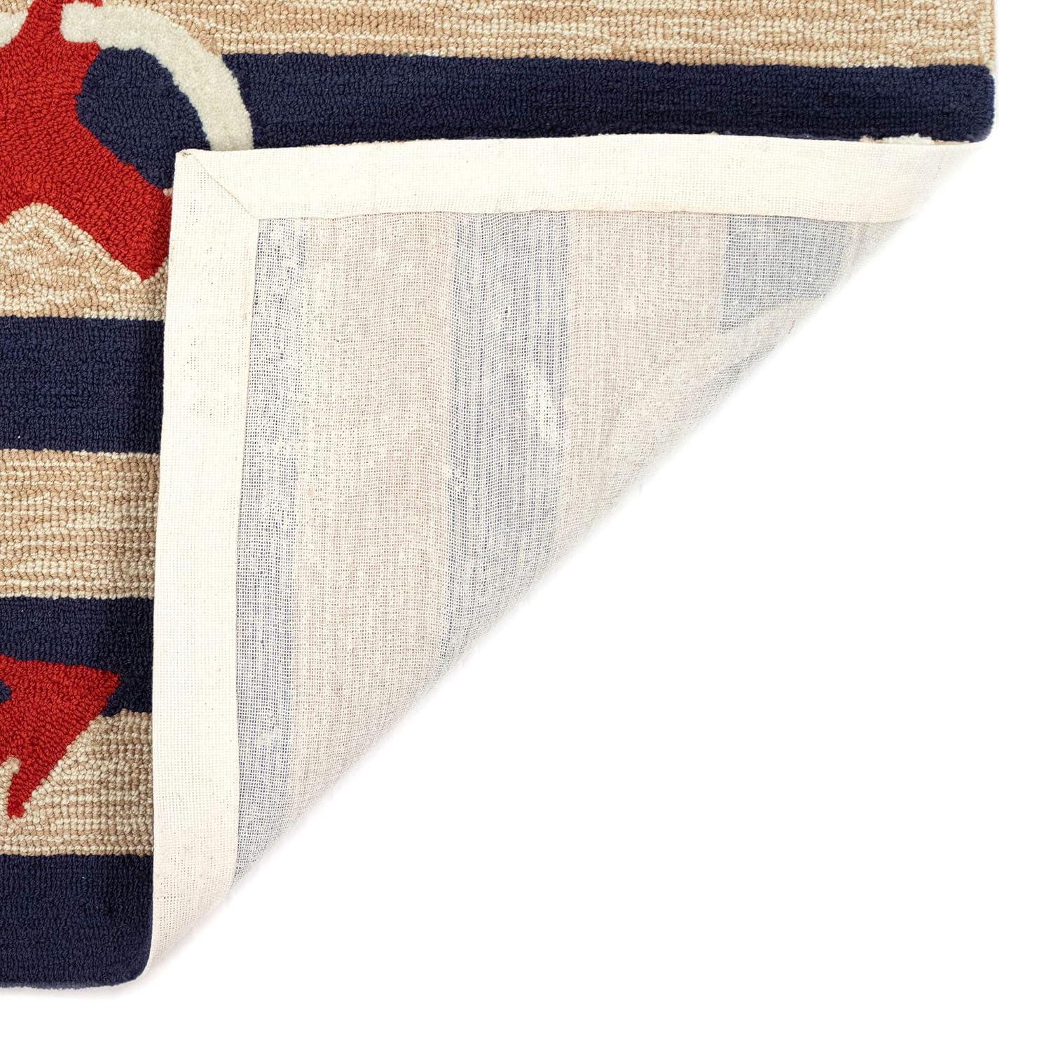 Liora Manne Frontporch Anchor Indoor/Outdoor Rug Navy 2' x 3'