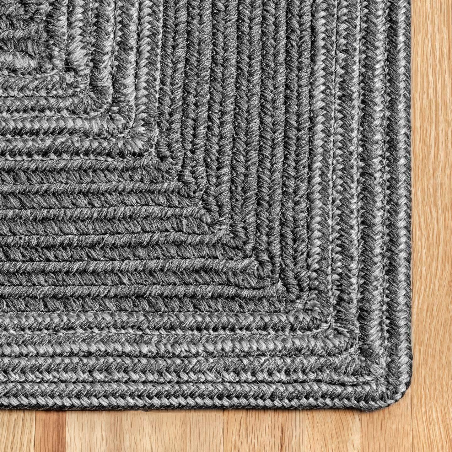 Nuloom Rowan Solid Oval 5x8 Indoor/Outdoor Area Rug for Living Room Patio Deck Front Porch Kitchen, Ivory