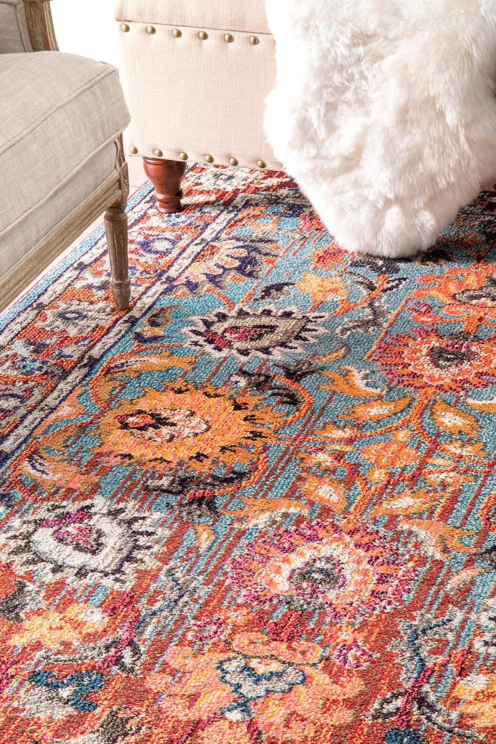 nuLOOM Mallory Floral Runner Rug, 2' 6" x 8', Multi