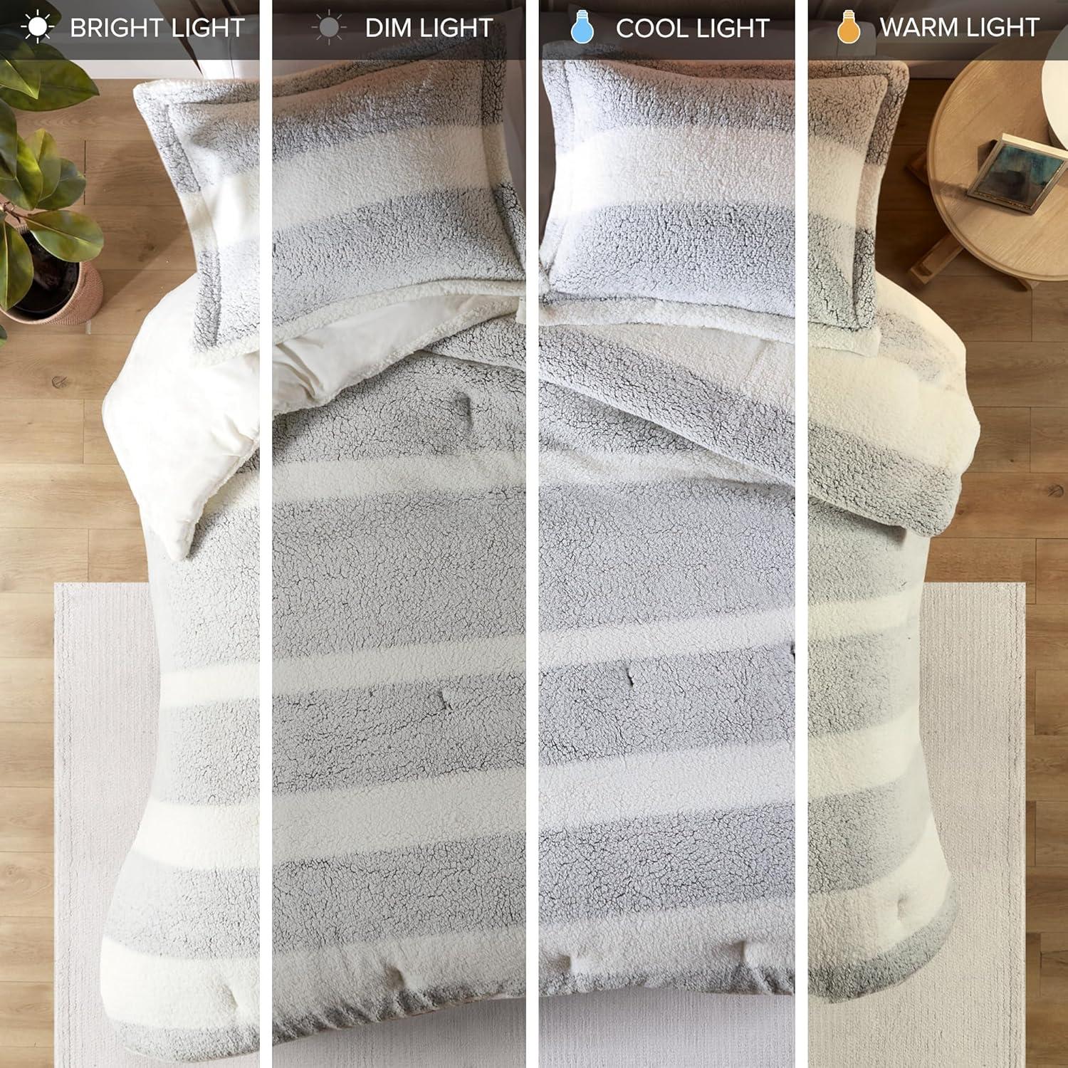 Sherpa Comforter Set