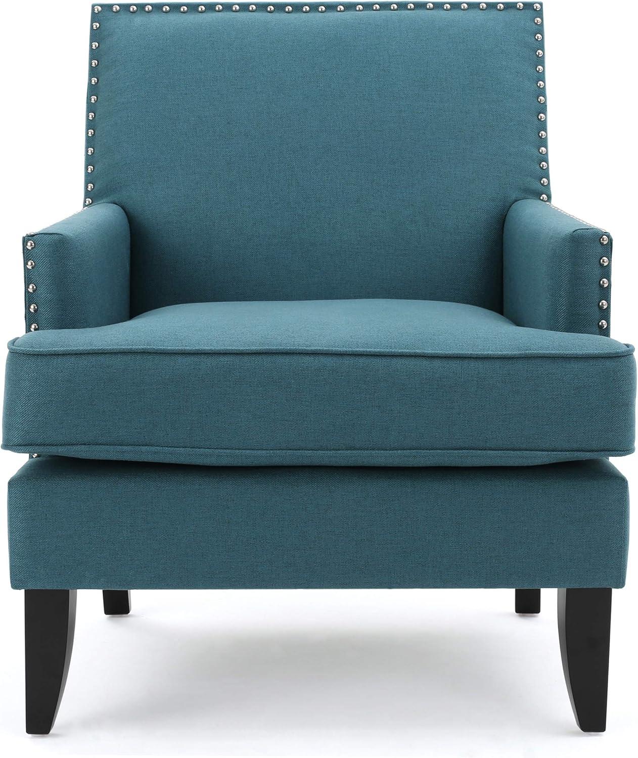 Tilla Club Chair: Studded Trim, Padded Seat, Christopher Knight Home - Ideal for Relaxation
