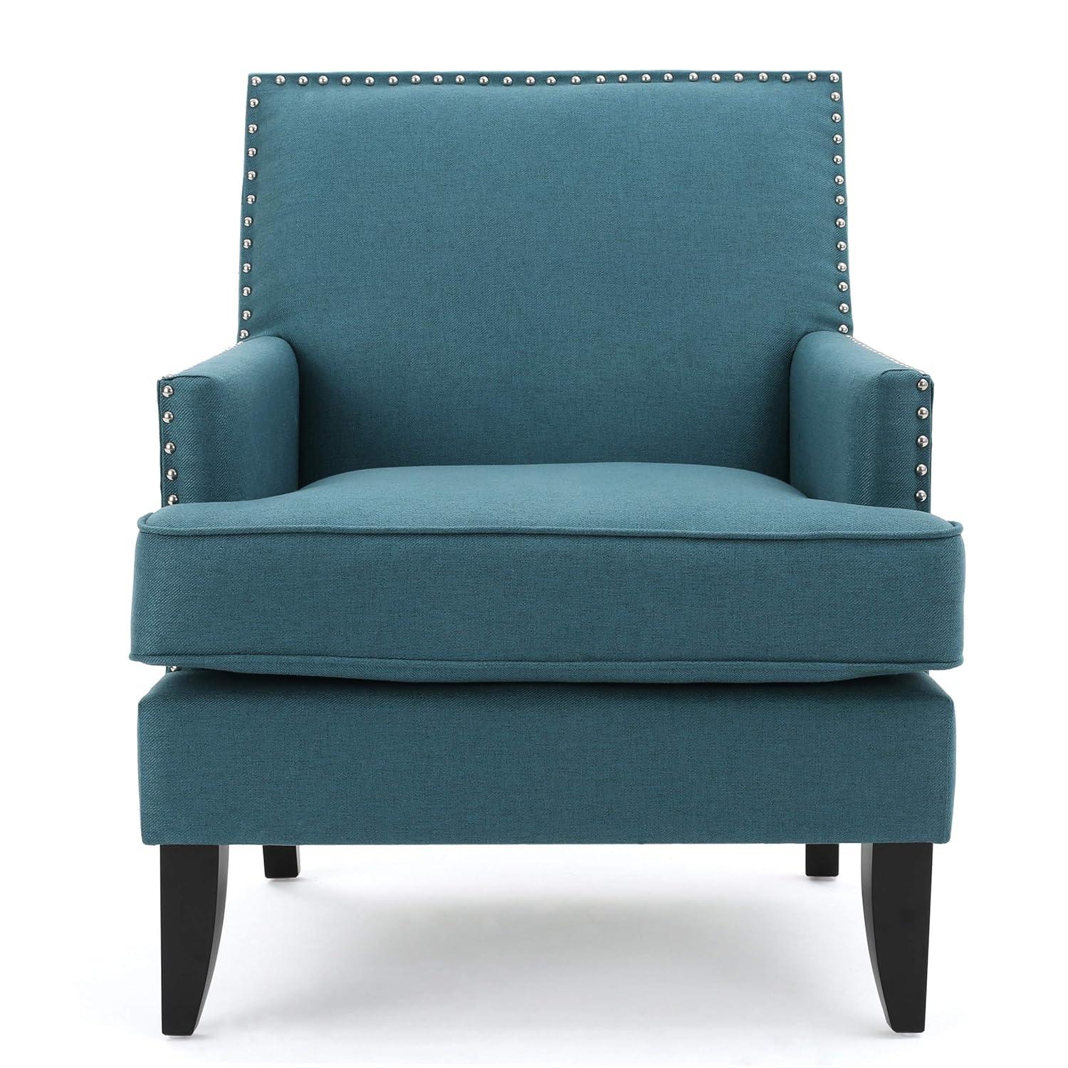 Tilla Club Chair: Studded Trim, Padded Seat, Christopher Knight Home - Ideal for Relaxation