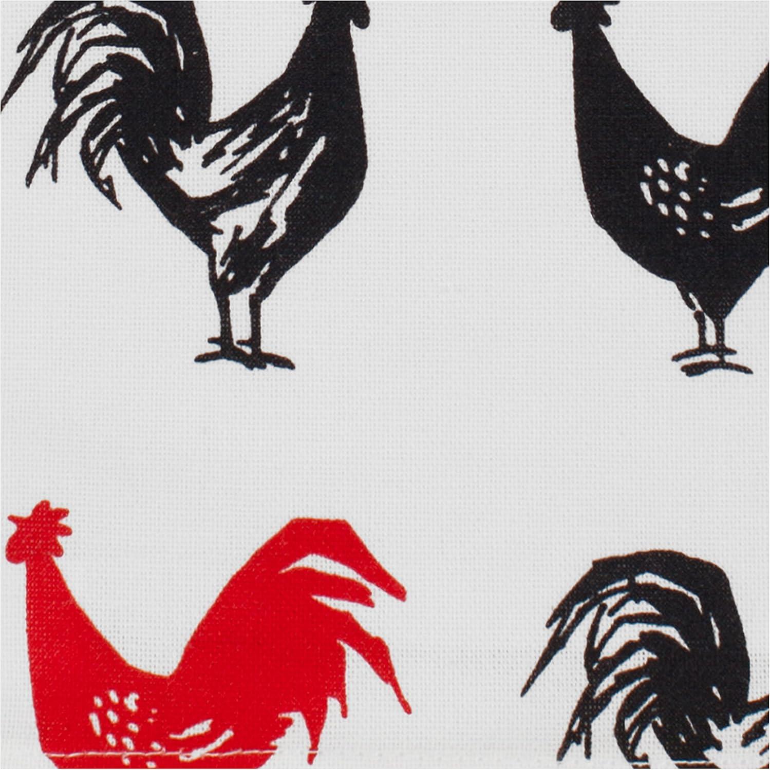 MUkitchen Kitchen Designer Print Towel Set, French Hen