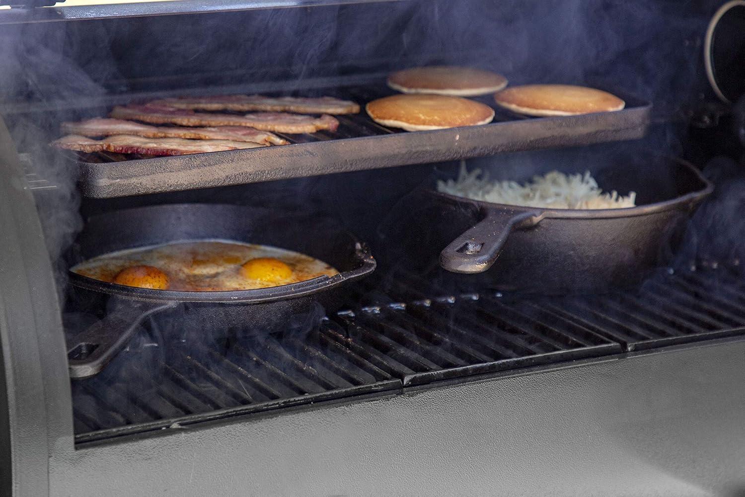 Pit Boss Pit Boss Cast Iron Rectangular Reversible Grill and Griddle Pan