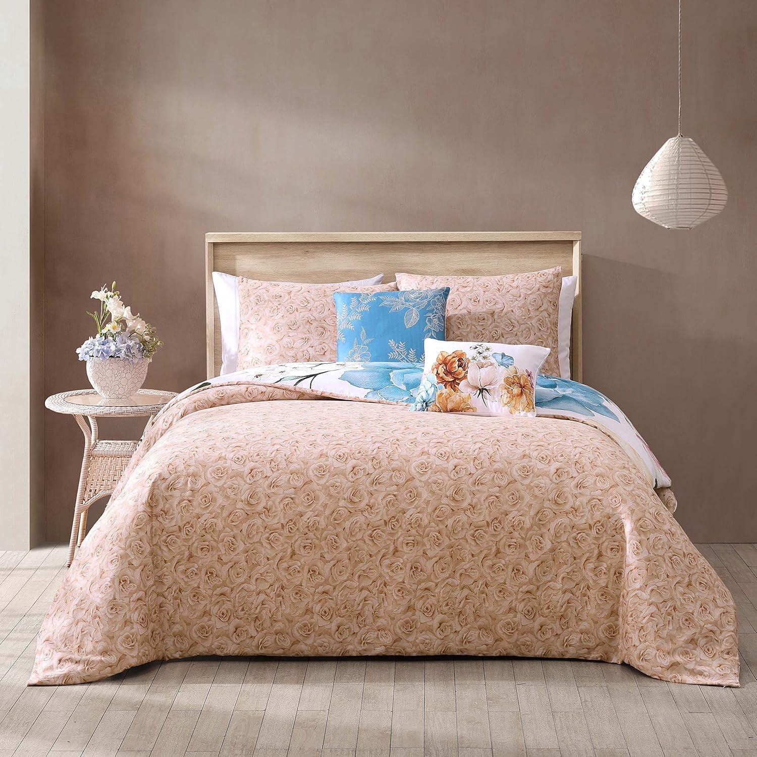BeBeJan Bebejan Maia 100% Cotton Sateen 5 Piece Reversible Comforter Set