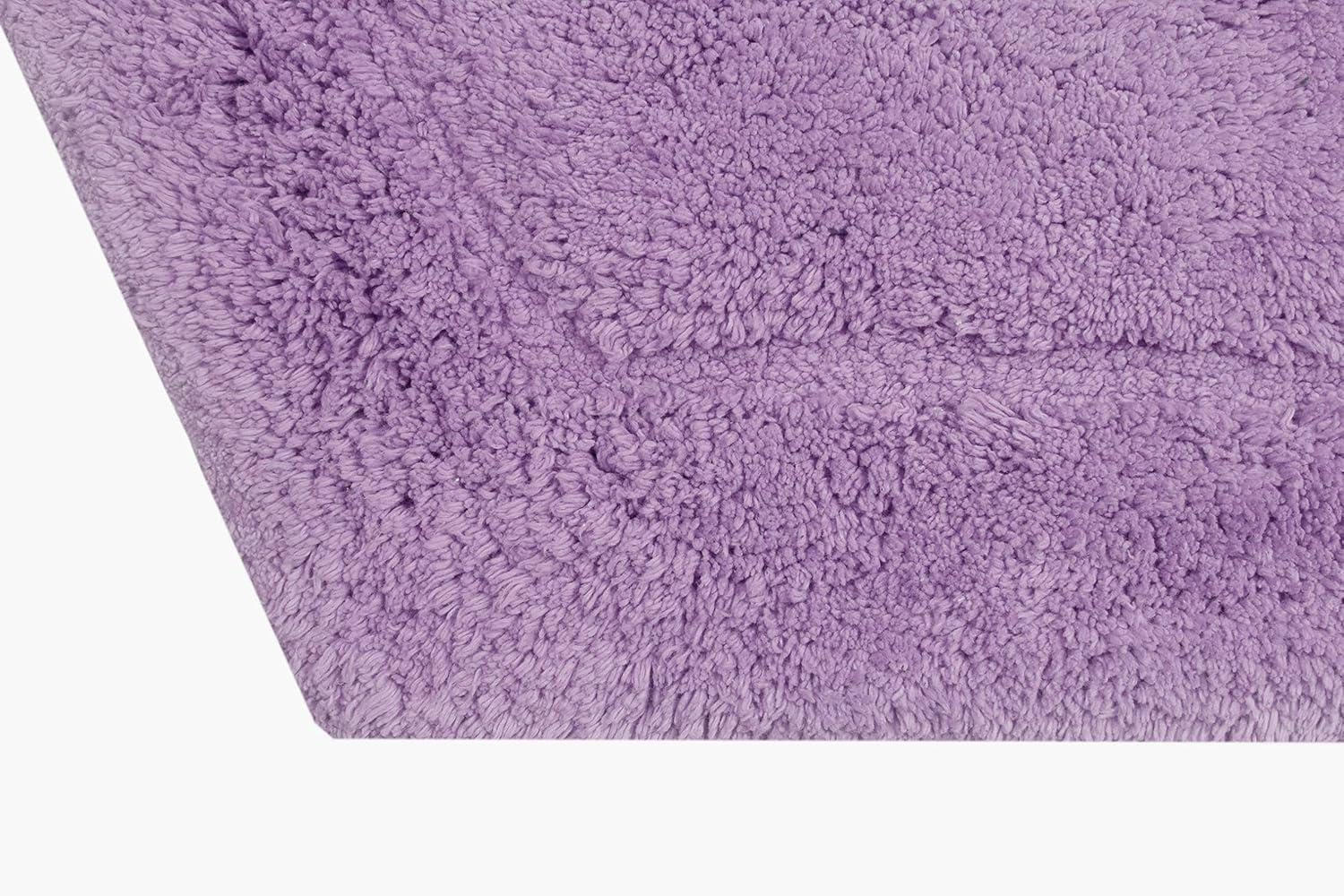 Waterford Collection Purple Cotton Tufted Bath Rug