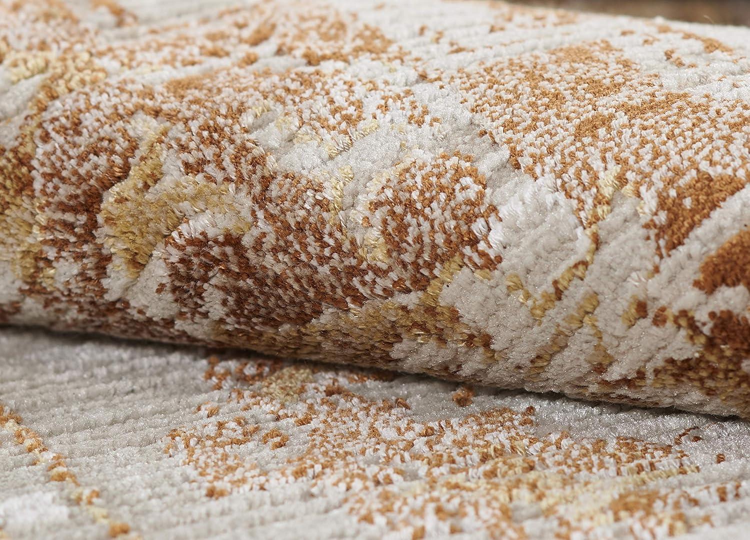 Momeni Cambridge Viscose and PES Medallion Charcoal Area Rug 2'2" X 3'11"