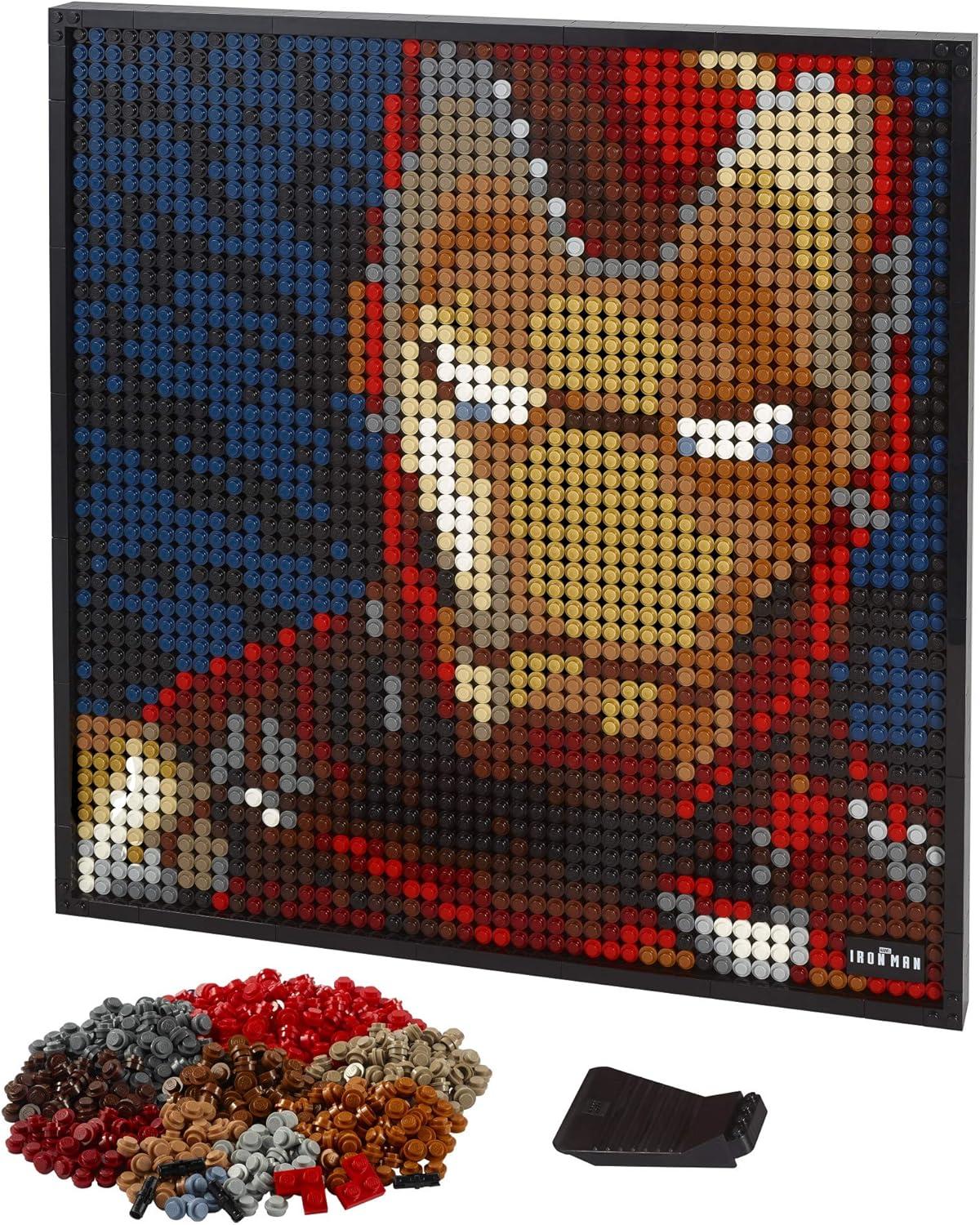 LEGO Art Marvel Studios Iron Man 31199 Building Kit for Adults; A Creative Wall Art Set Featuring Iron Man That Makes an Awesome Gift (3,167 Pieces)