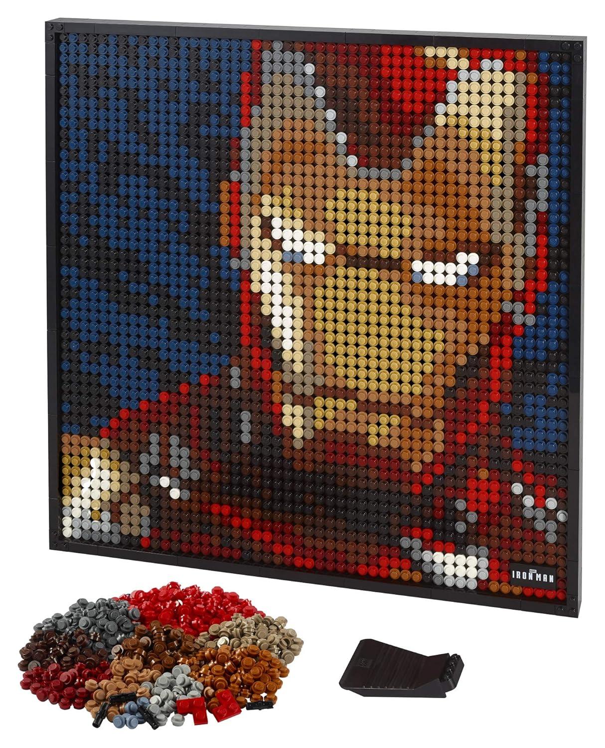 LEGO Art Marvel Studios Iron Man 31199 Building Kit for Adults; A Creative Wall Art Set Featuring Iron Man That Makes an Awesome Gift (3,167 Pieces)