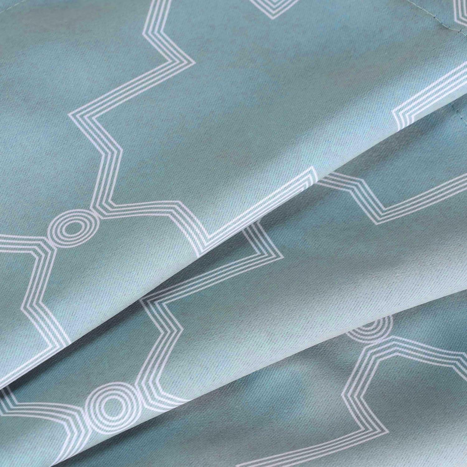 Superior Trellis Blackout Curtains, Rod Pocket, Set of 2, 42" x 108", Teal