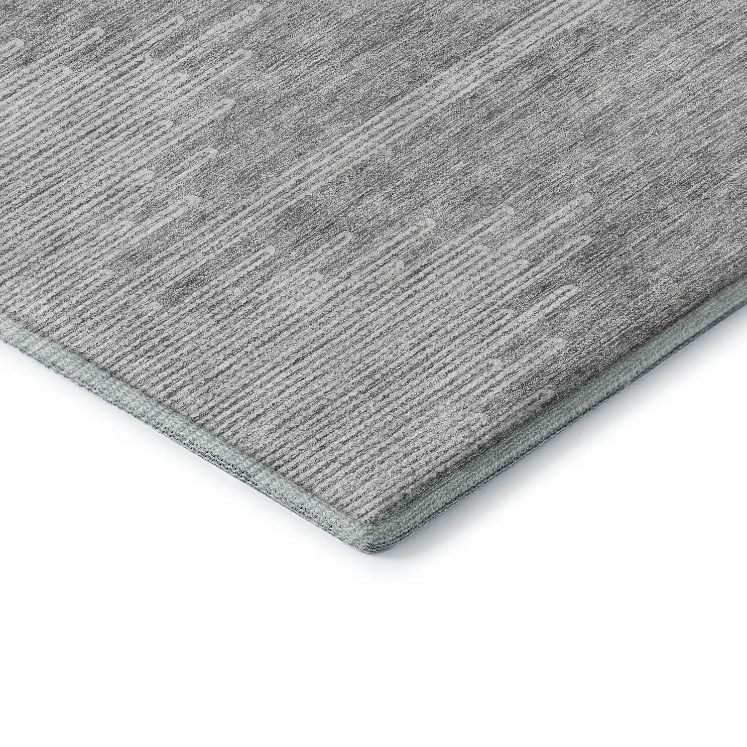 Addison Rugs Mayfield AMF647 Gray 2'6" x 3'10" Indoor Premium Machine Washable Rug, Silky Soft, Easy Clean, Non Shedding, Bedroom, Living Room, Dining Room, Kitchen, Patio Rug