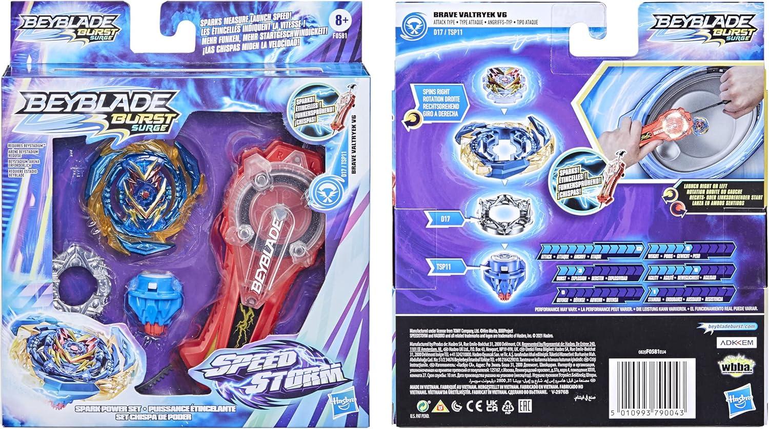 Beyblade Burst Surge Speedstorm Spark Power Set -- Battle Game Set with Sparking Launcher and Battling Top Toy