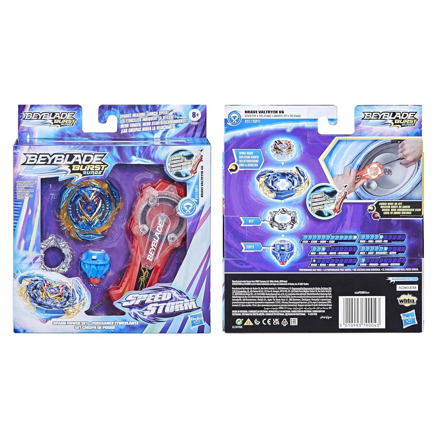 Beyblade Burst Surge Speedstorm Spark Power Set -- Battle Game Set with Sparking Launcher and Battling Top Toy
