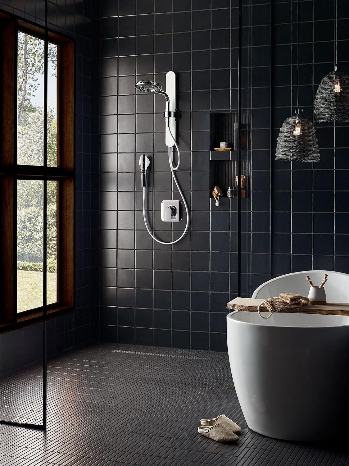 Moen N207C0Bl Matte Black Two-Function 7.9" Diameter Head Standard With Handshower