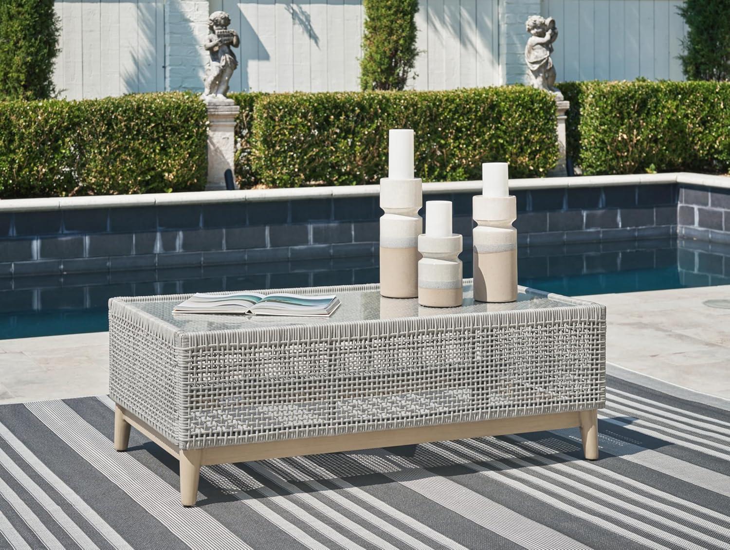 Signature Design by Ashley Seton Creek Outdoor Coffee Table