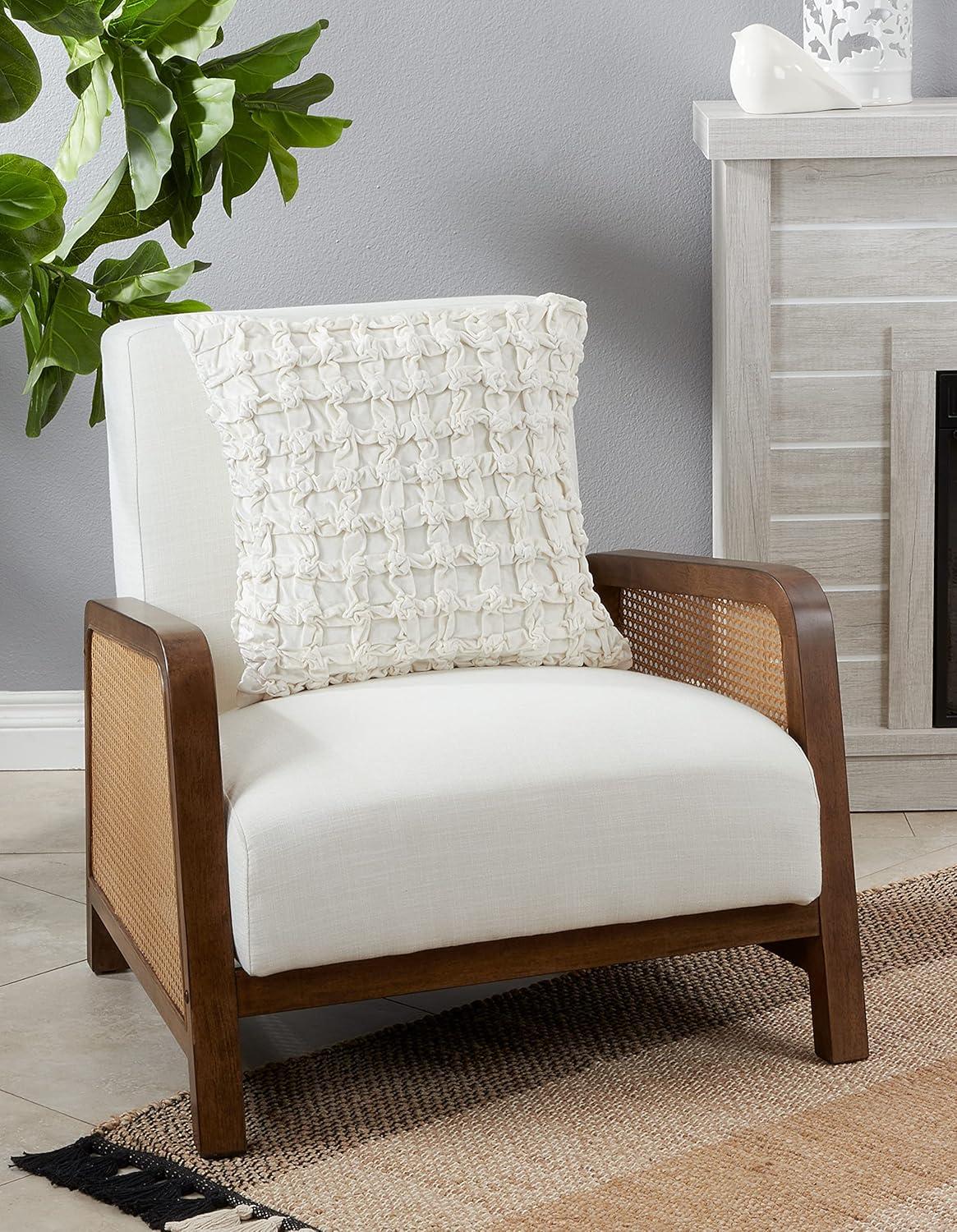 Saro Mali Collection Geometric Cotton Blend Throw Pillow