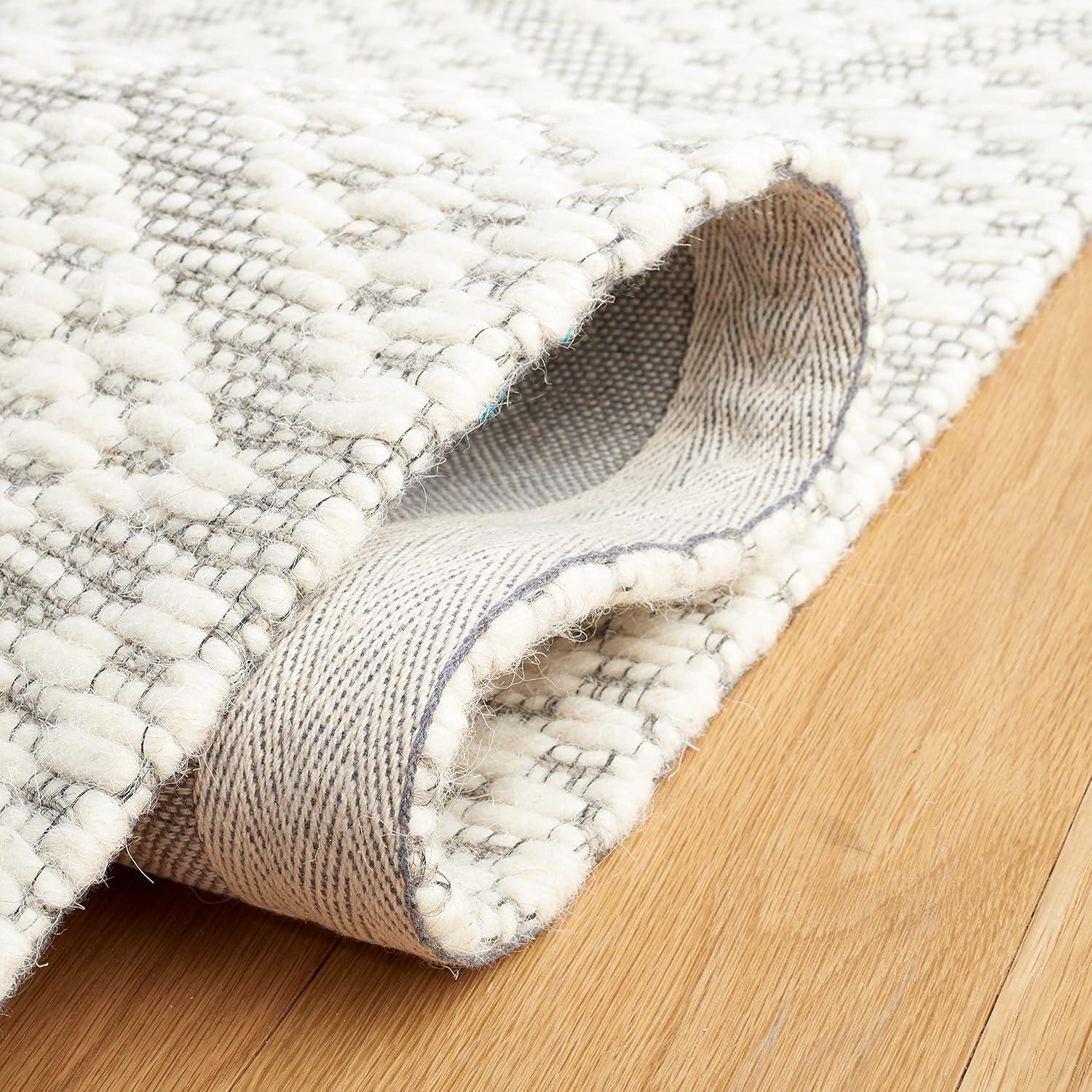 Natura NAT830 Hand Woven Area Rug - Ivory/Blue - 8'x10' - Safavieh.