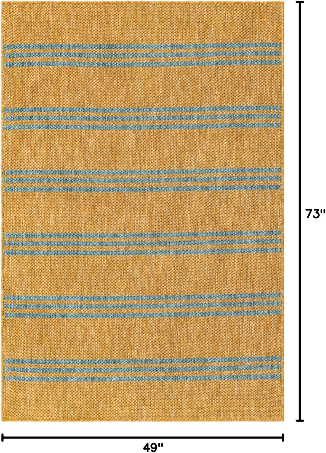 Jill Zarin Outdoor Anguilla Striped Woven Area Rug