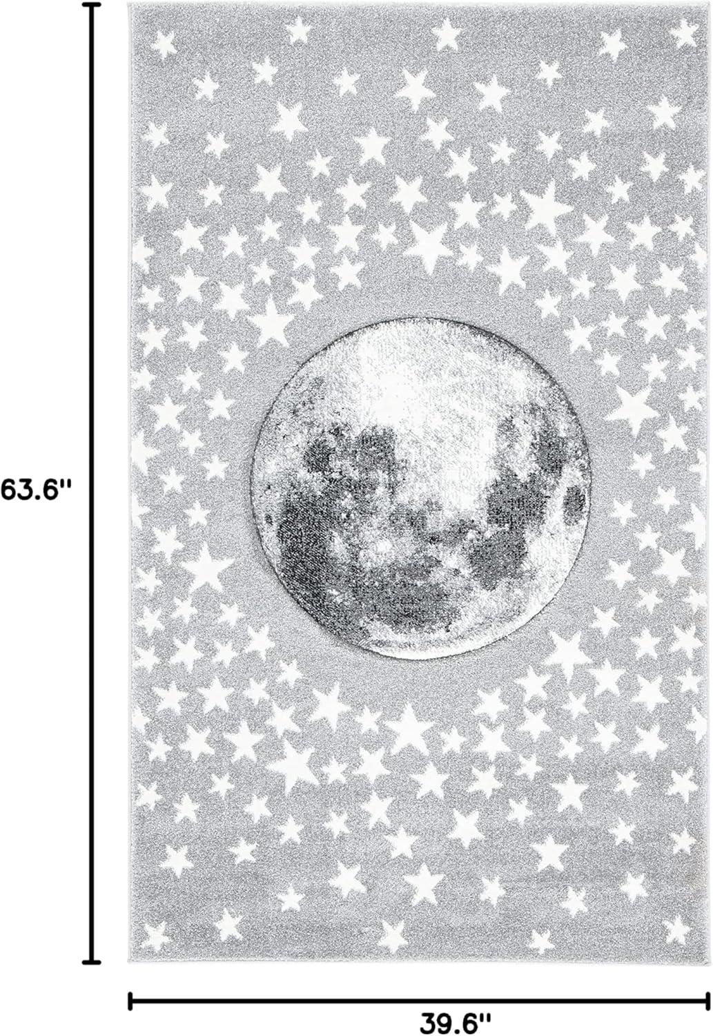 Carousel Kids CRK135 Power Loomed Area Rug - Light Grey/White - 3'3"x5'3" - Safavieh.