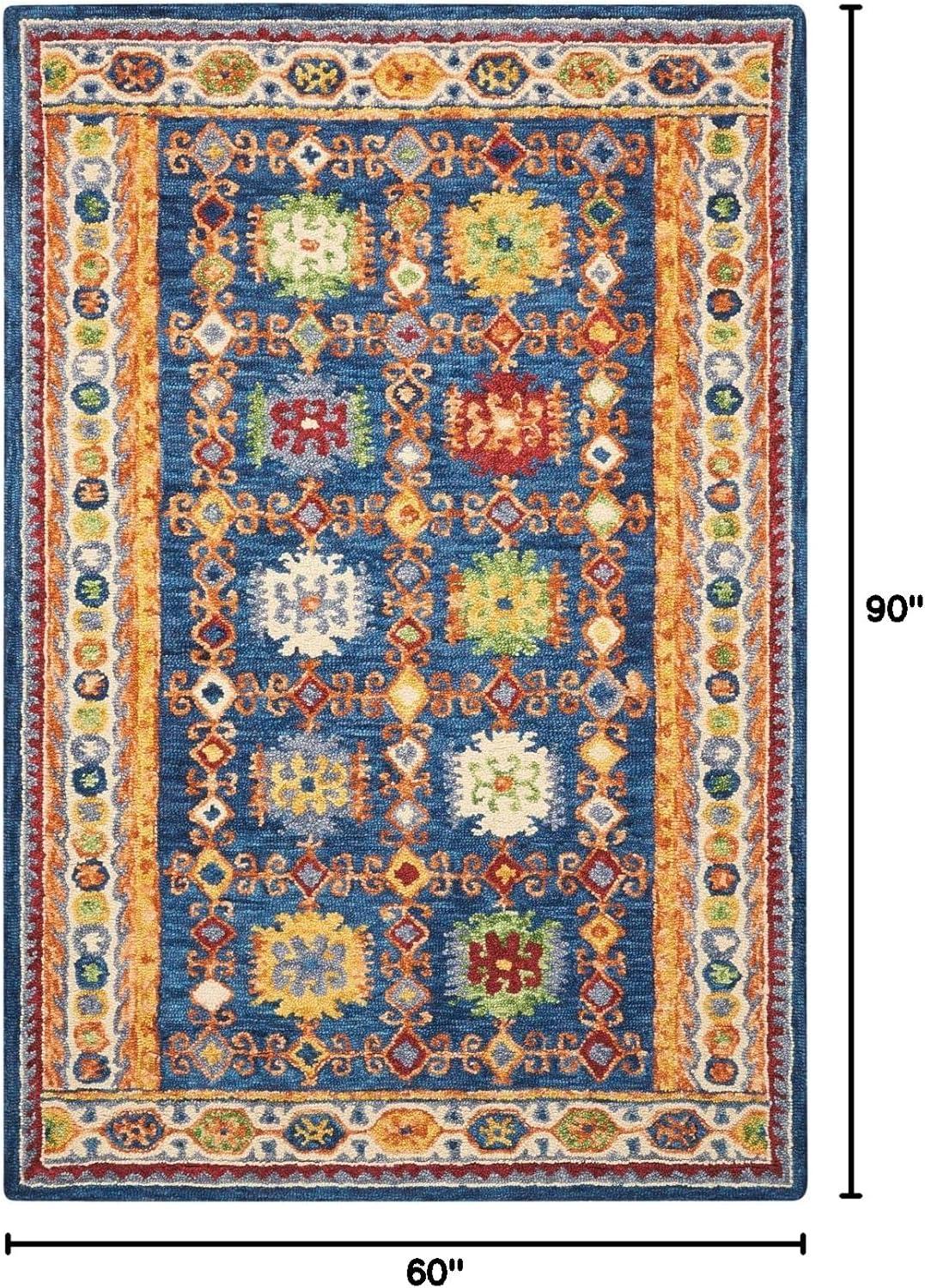 Nourison Vivid Navy Indoor Area Rug VIV09 8'X10'6"