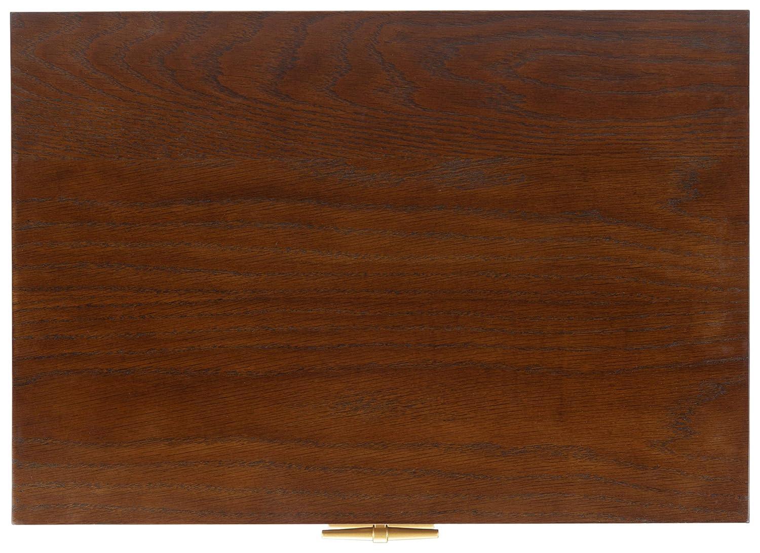 Fenno 2 Drawer Nightstand - NST6401 - Walnut/Brass - Safavieh