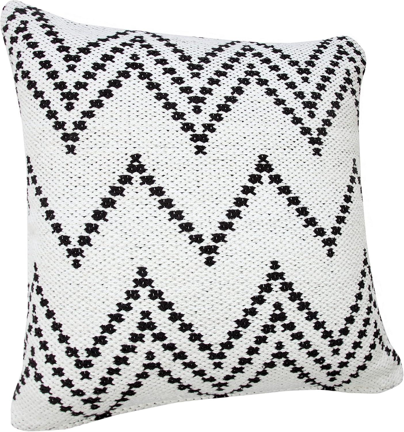 Textured Cotton Throw Pillow