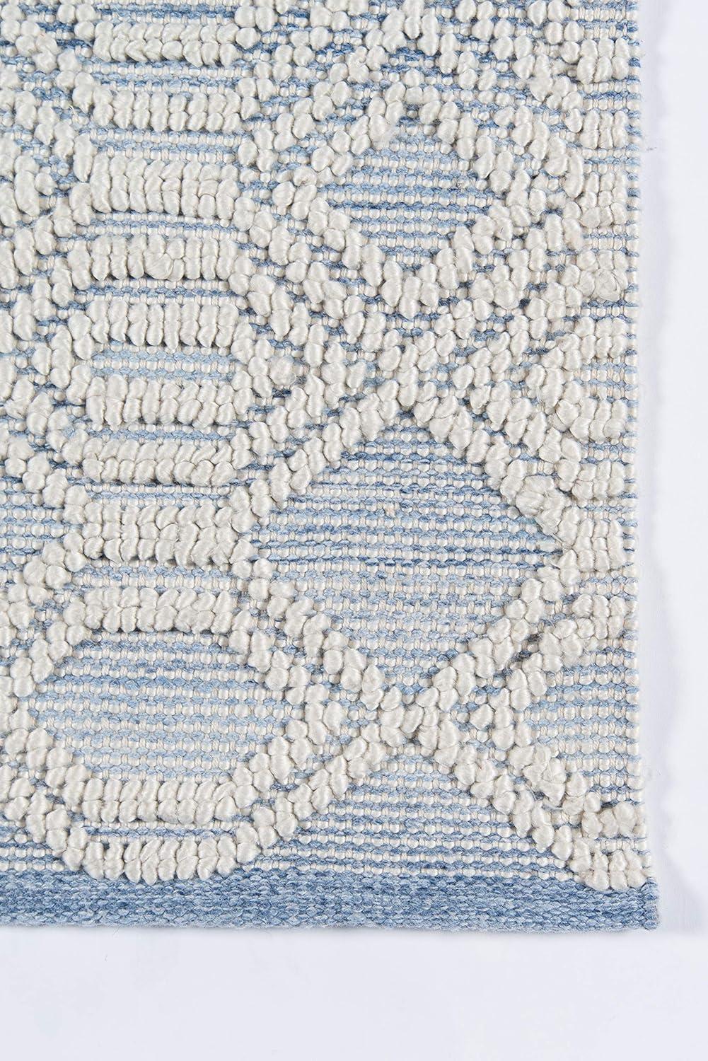 2'x3' Hermosa Cara Accent Rug Light Blue - Momeni: Modern Geometric Indoor/Outdoor Medium Pile, Handmade Woven Rug