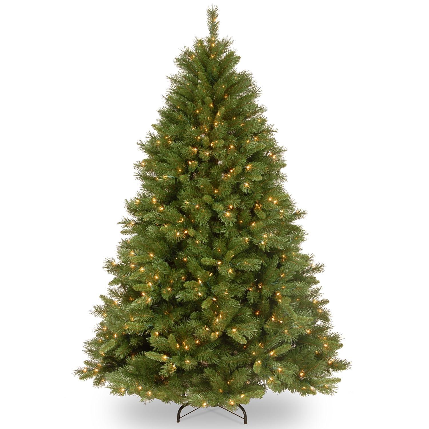 7.5' Prelit Winchester Pine Artificial Christmas Tree Clear Lights - National Tree Company