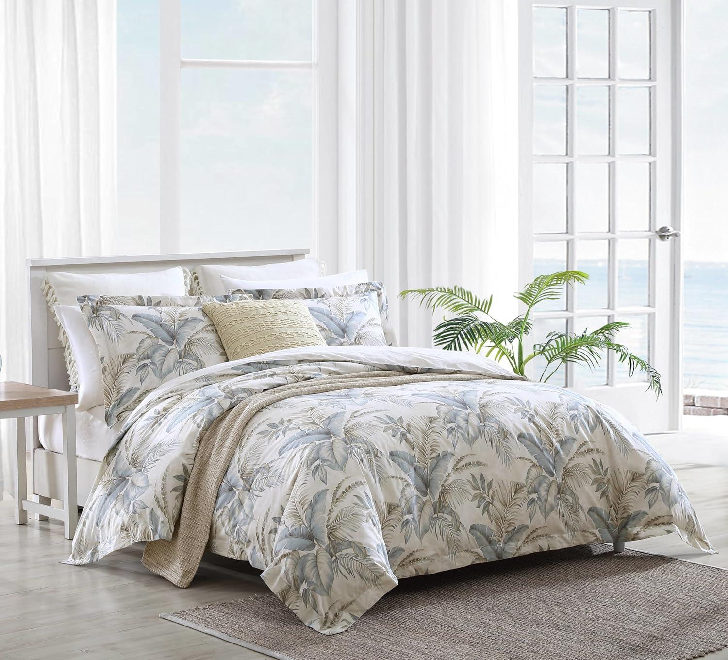 Tommy Bahama Bakers Bluff Blue Cotton Comforter Set
