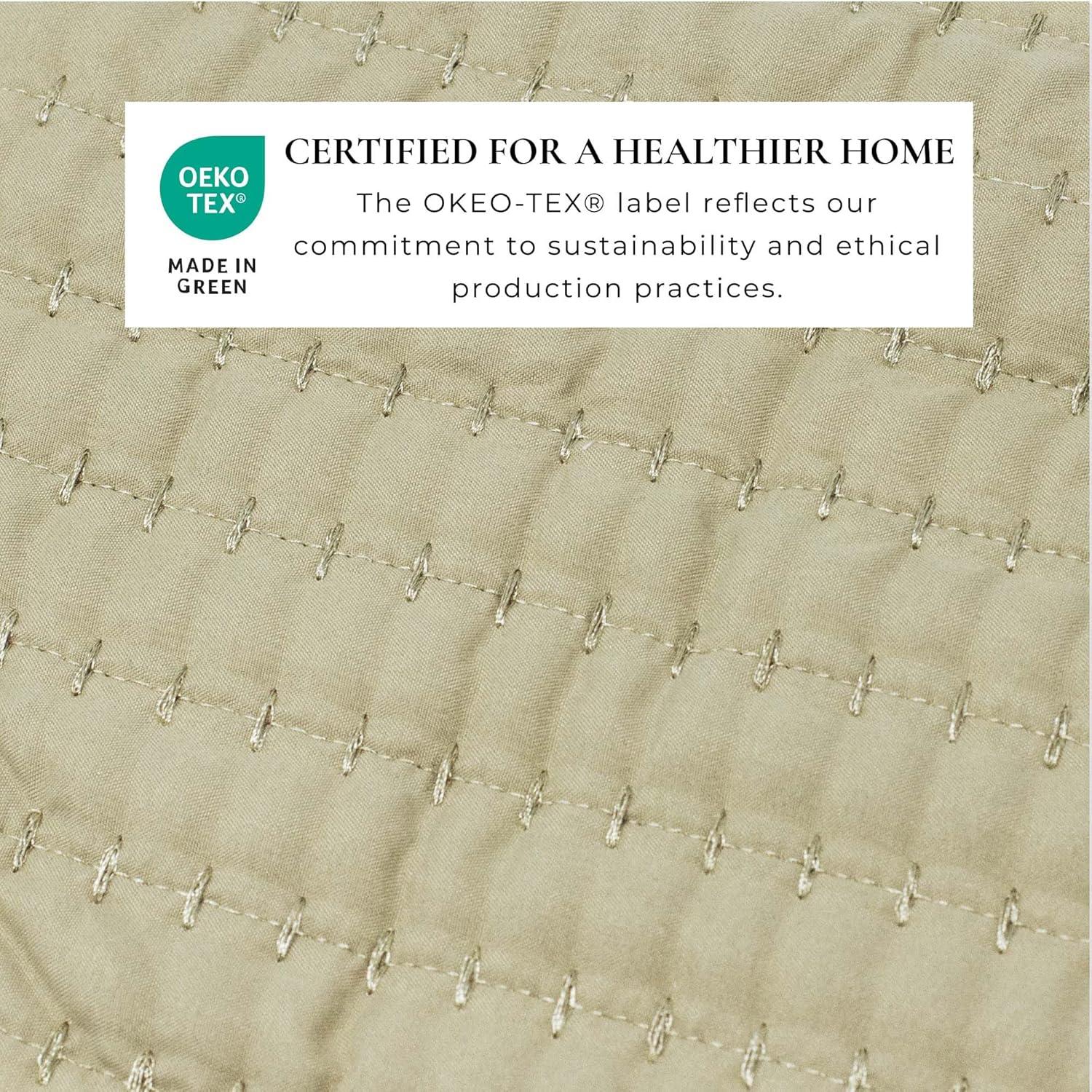 FreshFolds Modern & Contemporary Stripe Stitched Quilt Set with Shams