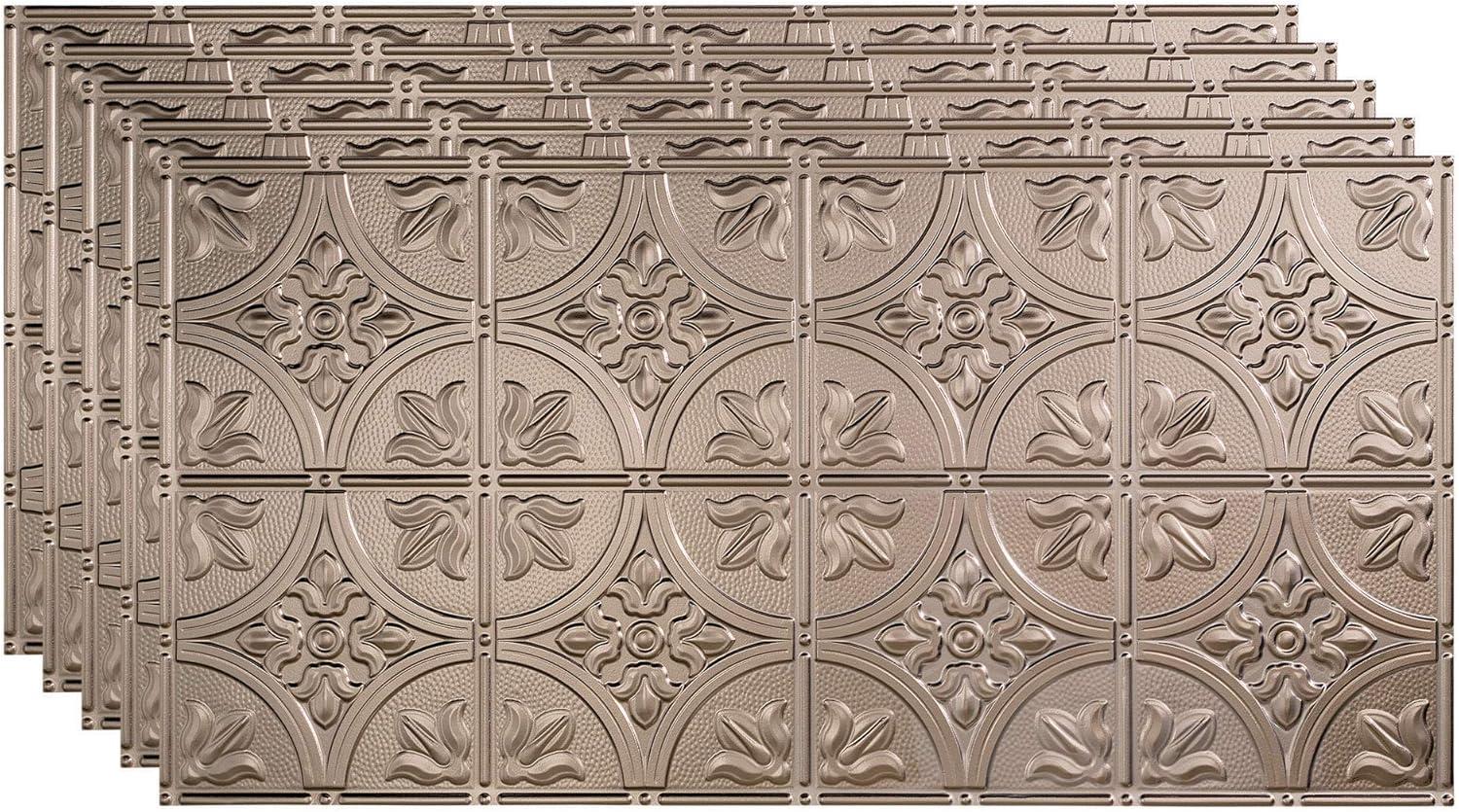 24.375'' L x 48.375'' W Embossed Vinyl Glue Up Ceiling Tile