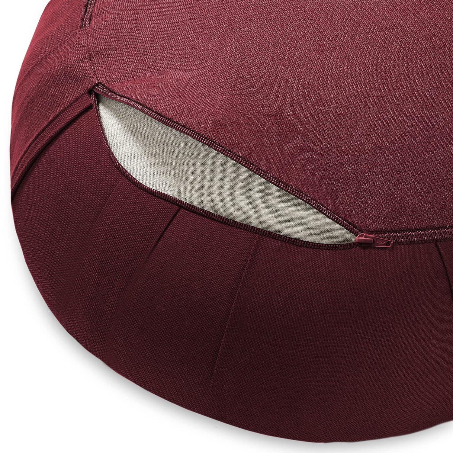Node Fitness 15" x 5" Round Floor Pillow and Meditation Bolster & Reviews | Wayfair
