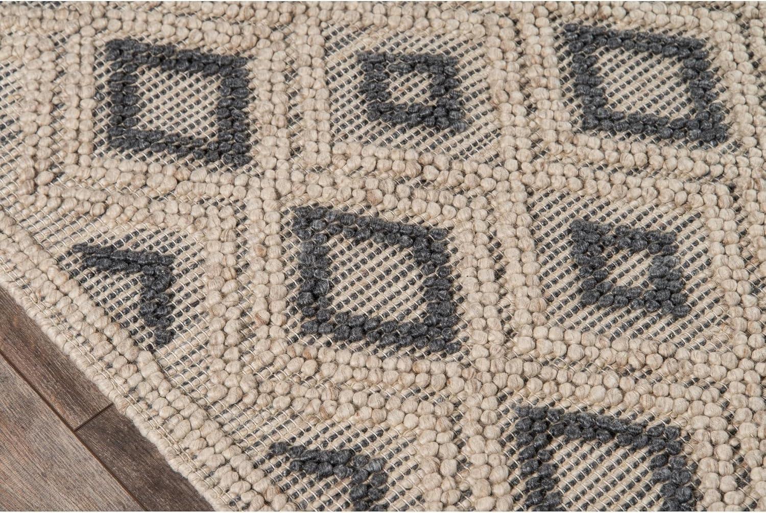 Momeni Andes Hand Woven Wool and Viscose Beige Runner 2'3" X 8'