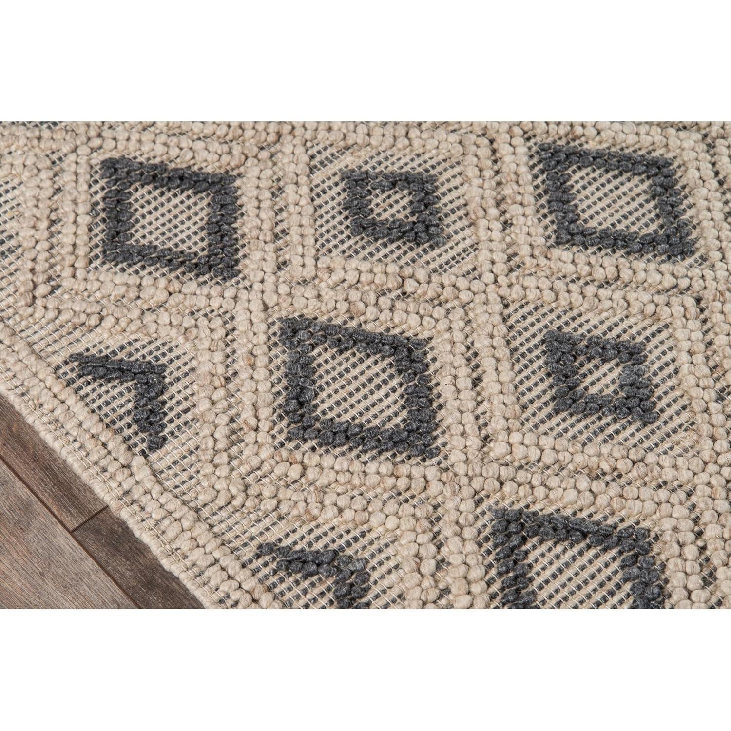 Momeni Andes Hand Woven Wool and Viscose Beige Runner 2'3" X 8'
