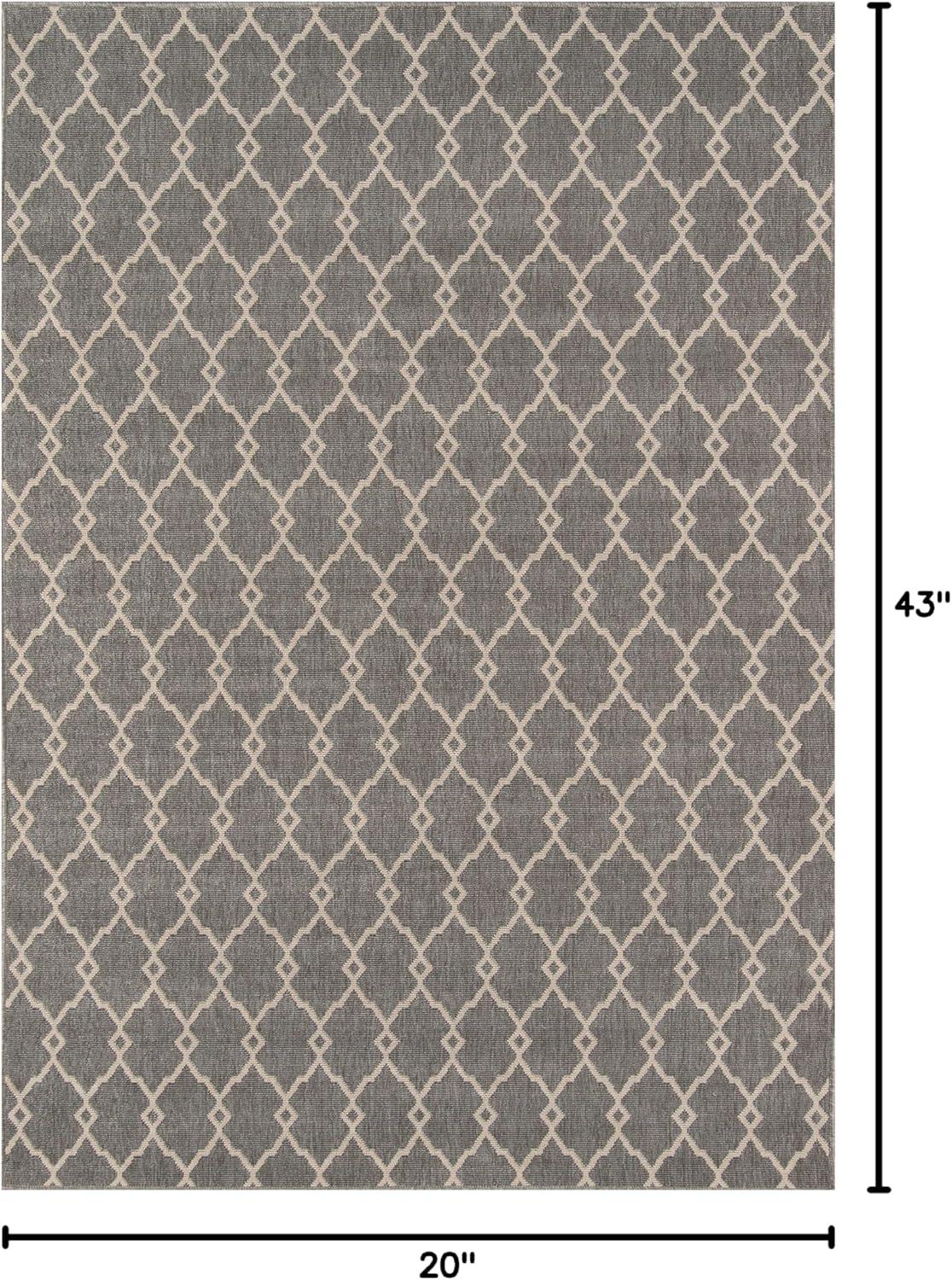 Momeni Baja 1'8" X 3'7" Transitional Rug in Gray