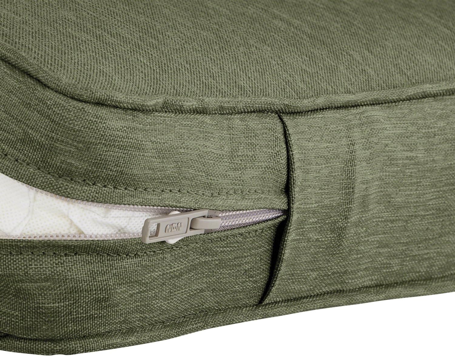 Classic Accessories Montlake FadeSafe Water-Repellent 48 x 18 x 3 Inch Outdoor Bench Cushion, Heather Fern