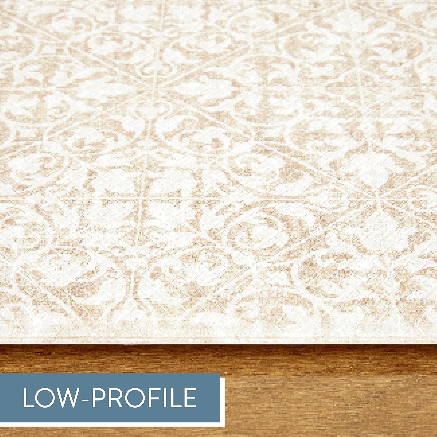 Town & Country Living TOWN & COUNTRY BASICS Comfort Plus Non-Slip Backing Vintage Medallion Tile Anti Fatigue Comfort Mat