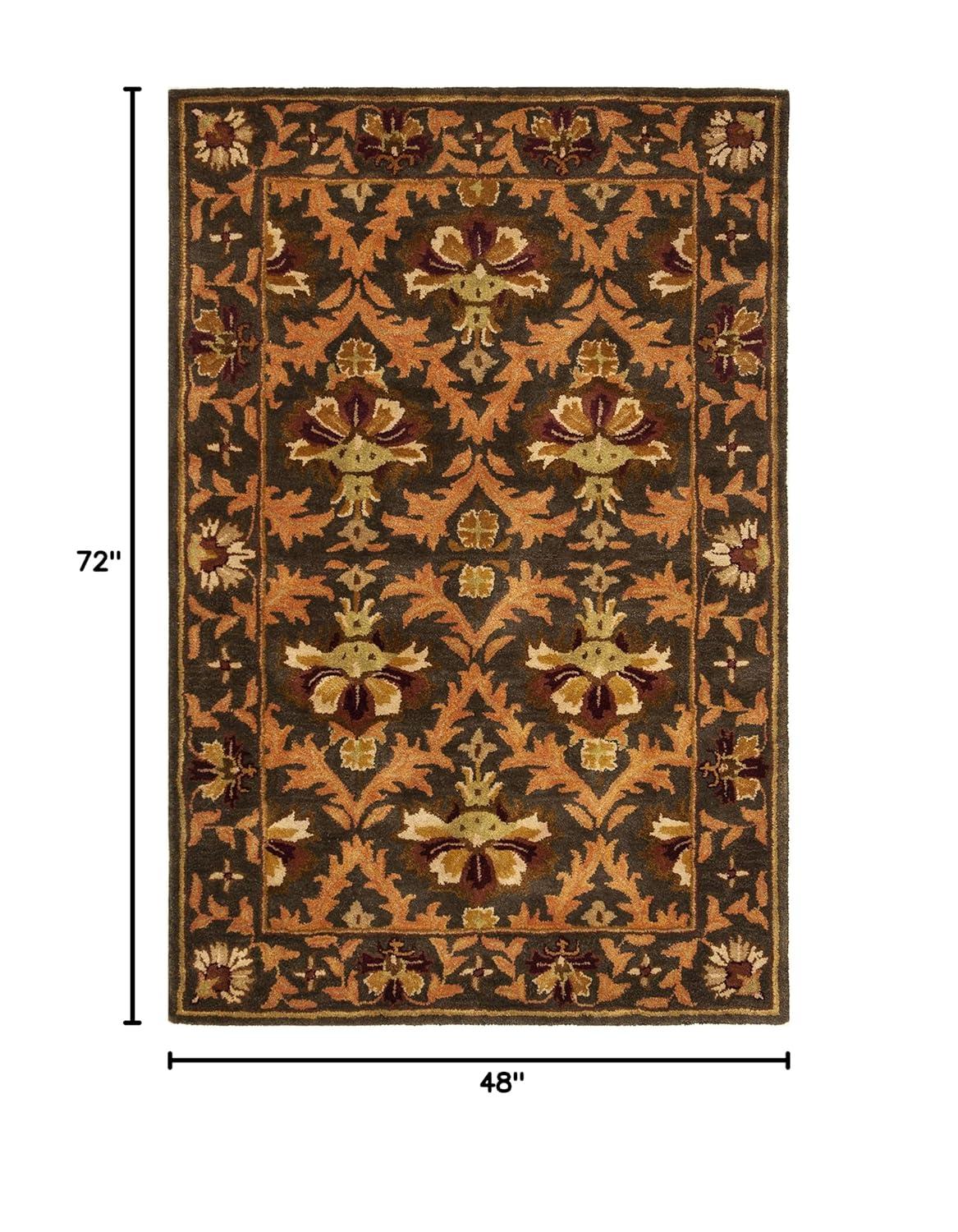 SAFAVIEH Antiquity Diarmait Oriental Wool Area Rug, Sage/Gold, 4' x 6'
