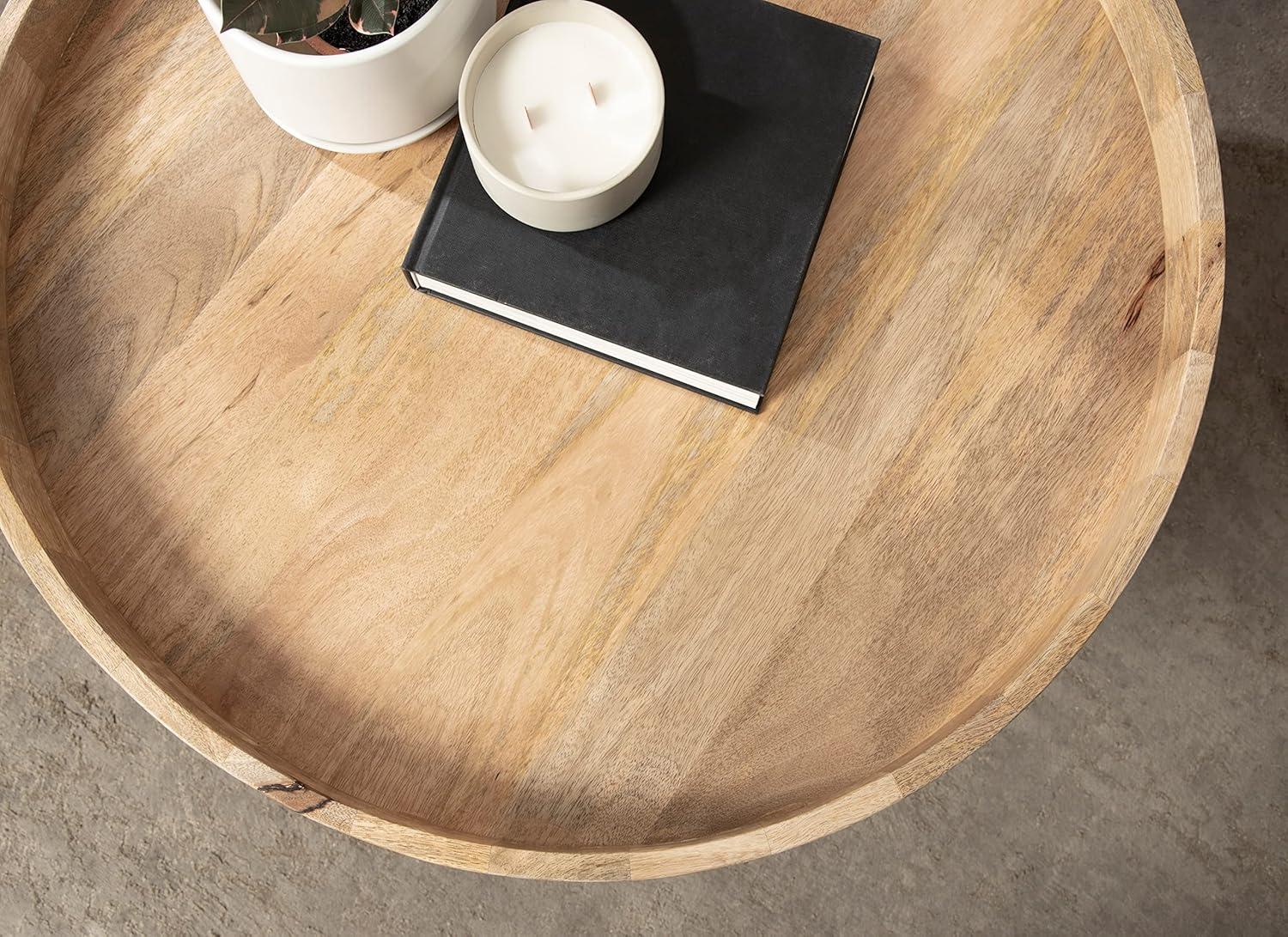 Kate and Laurel Avery Round Wood Coffee Table