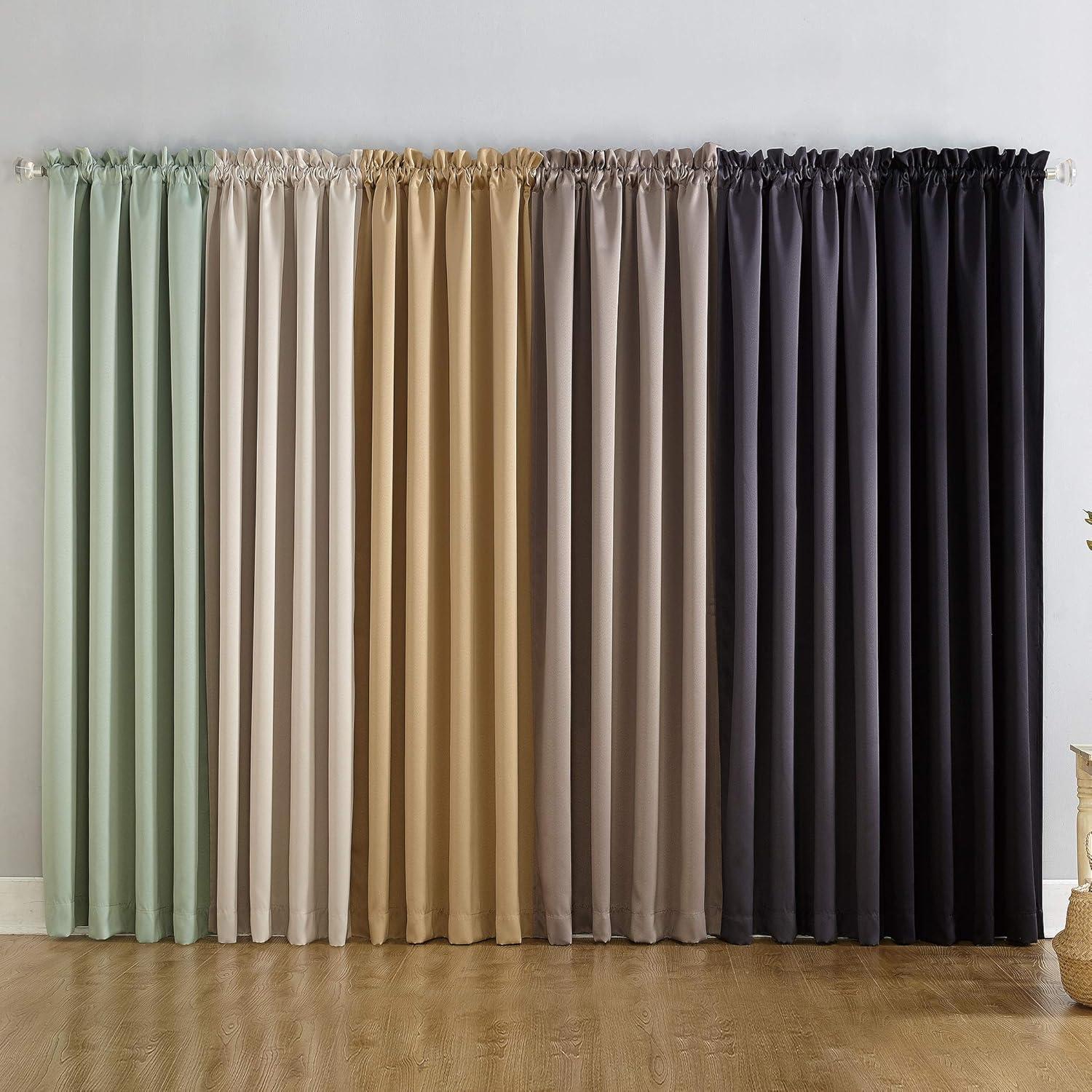 Sun Zero Blackout Oslo Theater Grade Rod Pocket Curtain Panel