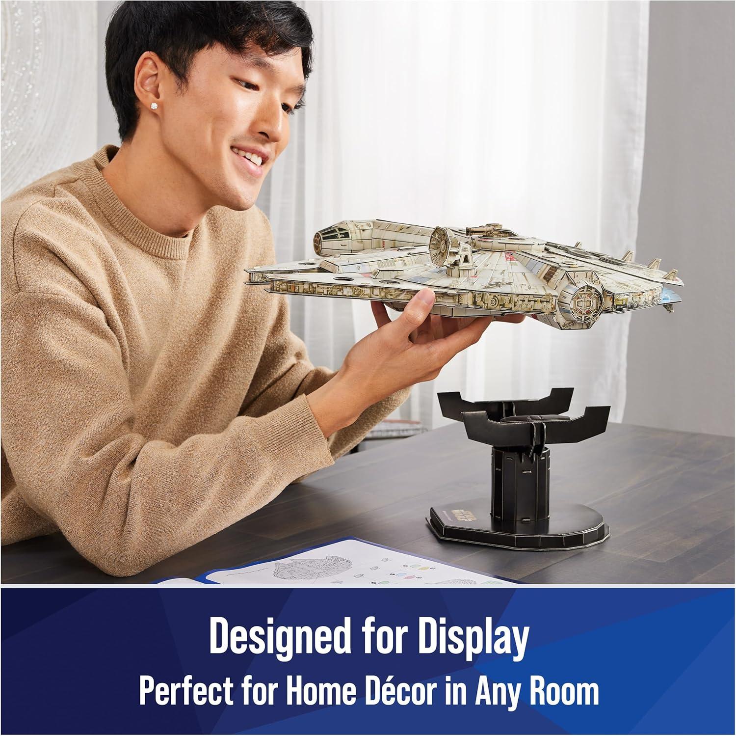 Star Wars Millennium Falcon 4D Build 3D Model Kit