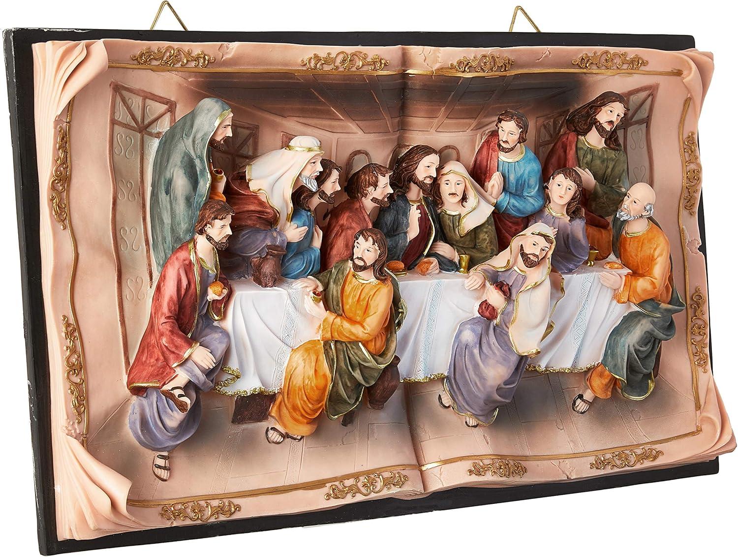 Resin Last Supper Indoor/Outdoor Wall Plaque