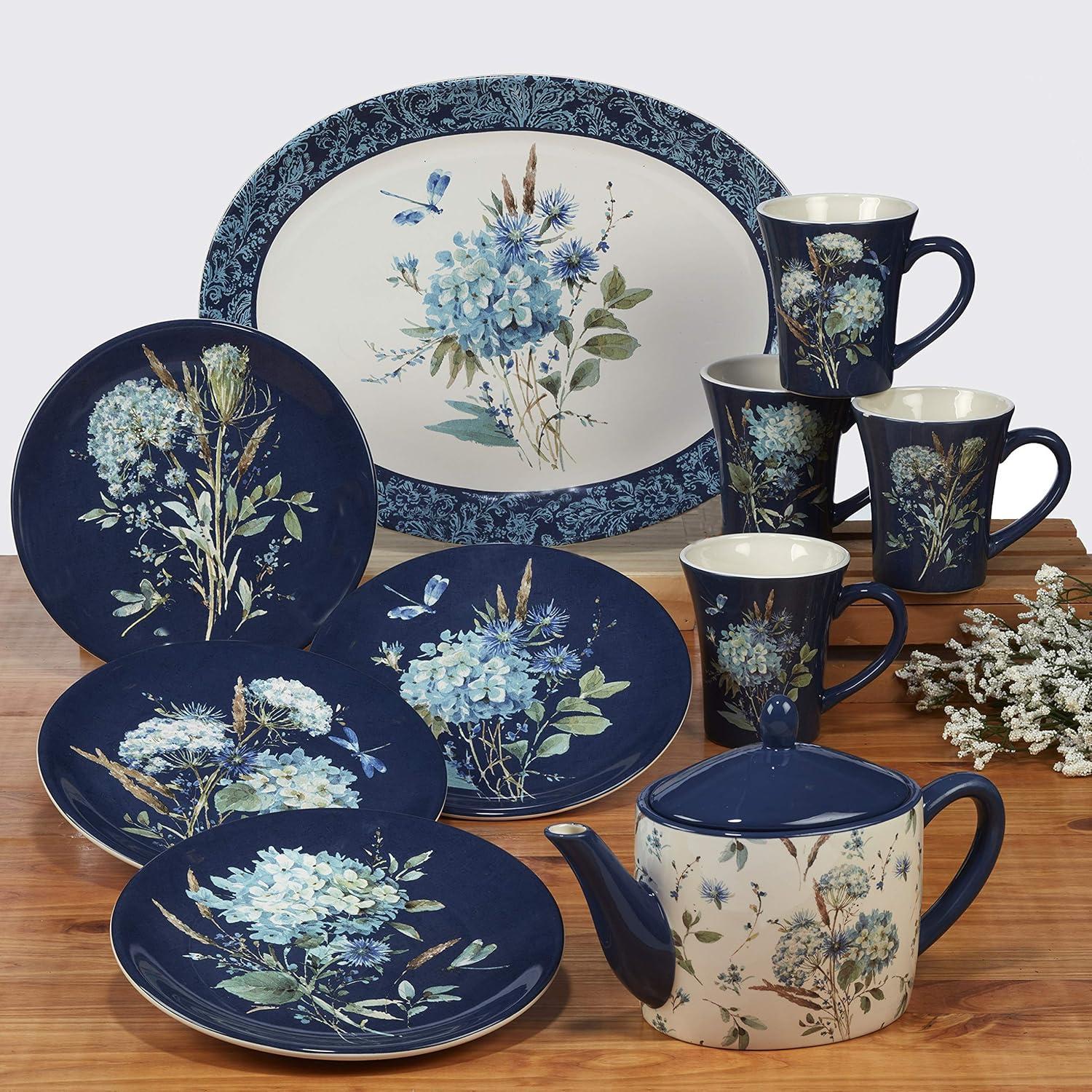 Certified International Bohemian Blue 16Pc Dinnerware Set