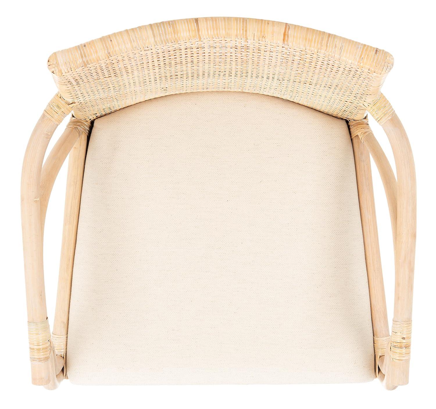 Gianni Arm Chair - SEA4011 - Natural/White Washed - Safavieh