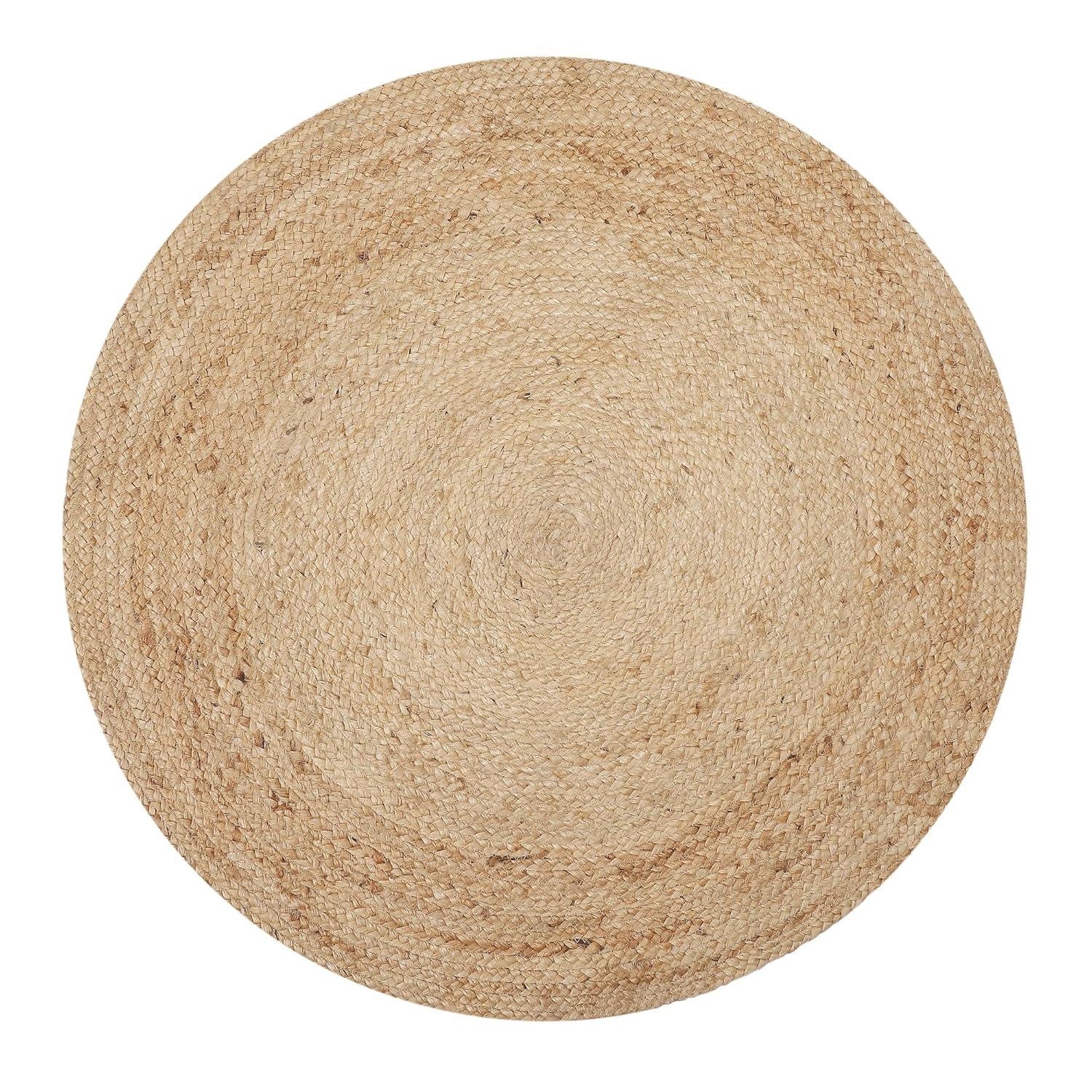 Natural Fiber NF801 Hand Woven Indoor Area Rug - Natural/Natural - 3' Round - Safavieh