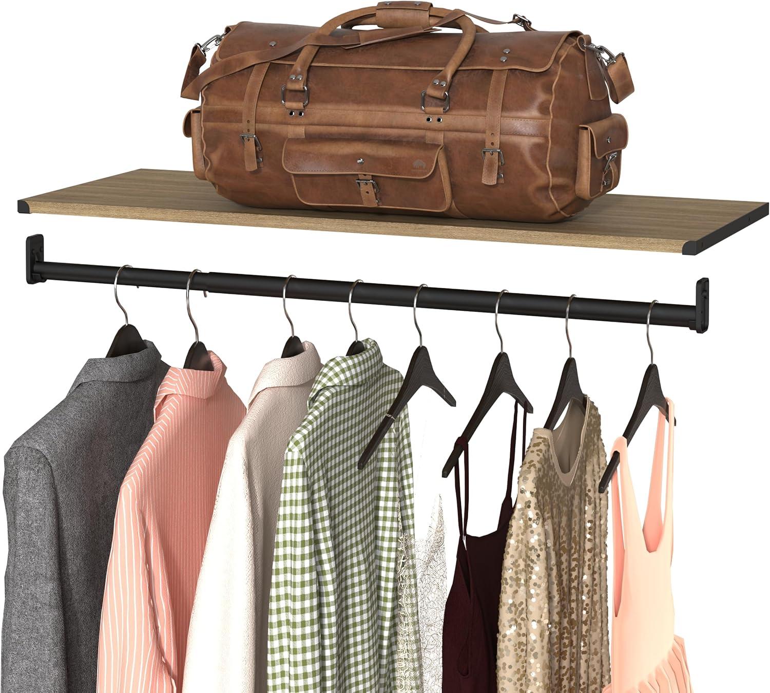 Modular Storage 36.02" W Shelf & Closet Rod